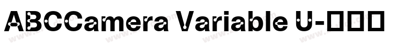 ABCCamera Variable U字体转换